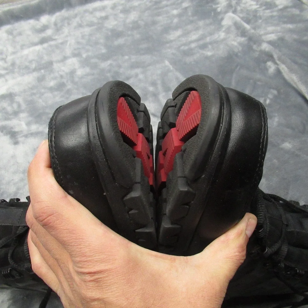 Polo Ralph Lauren Men Delton Boots 10D Black Leather Suede Winter Snow Rugged‎